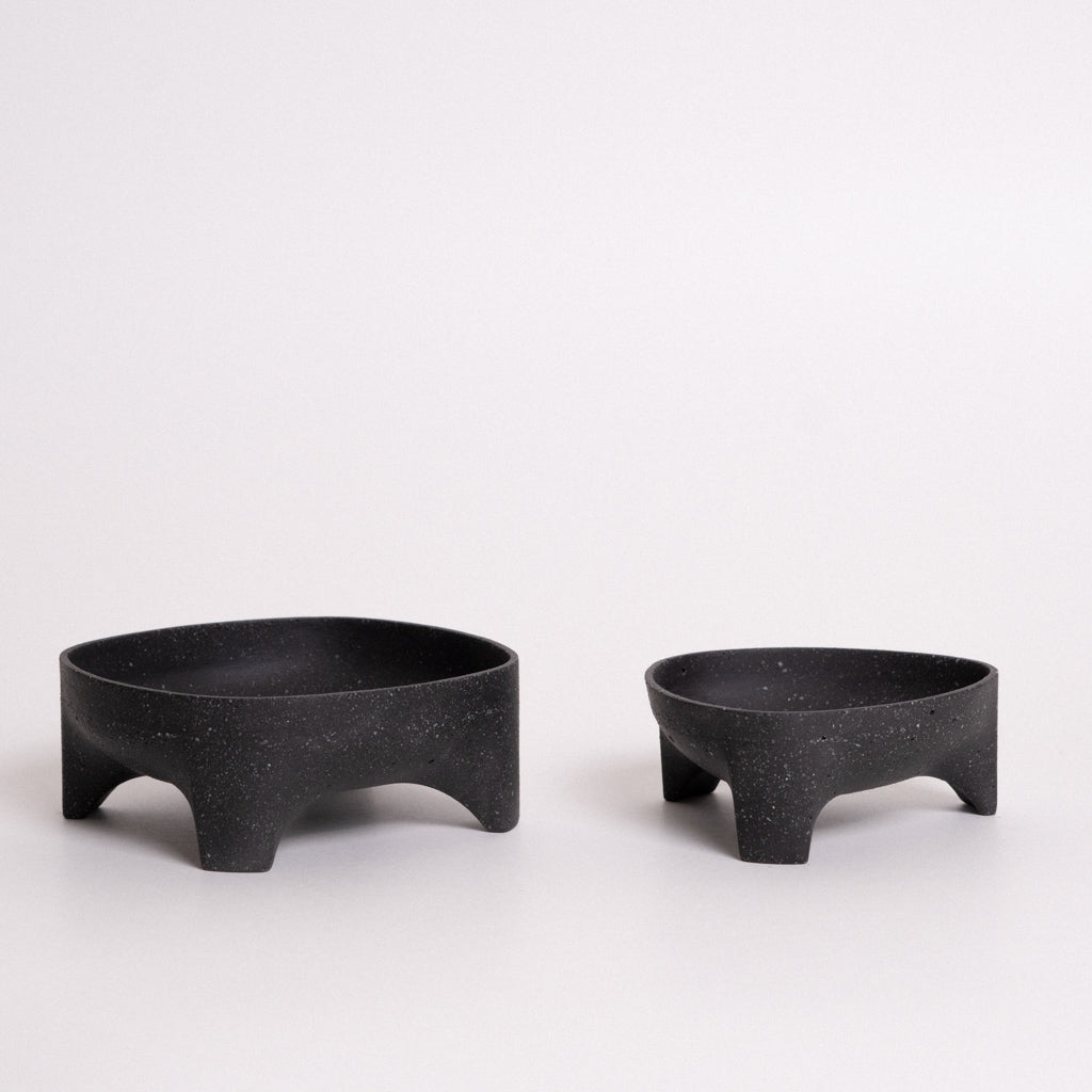 Raised column BOWL BLACK
