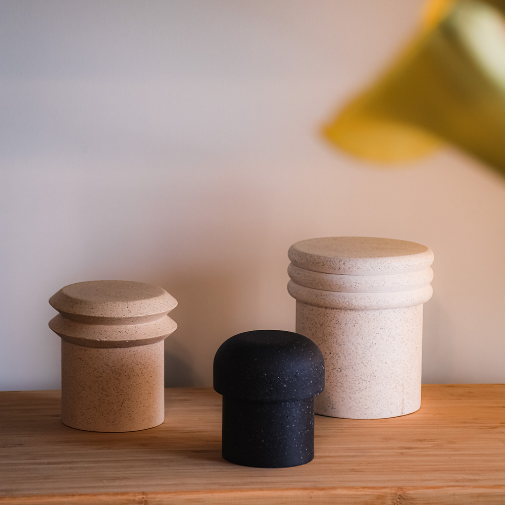 Top heavy JAR BEIGE